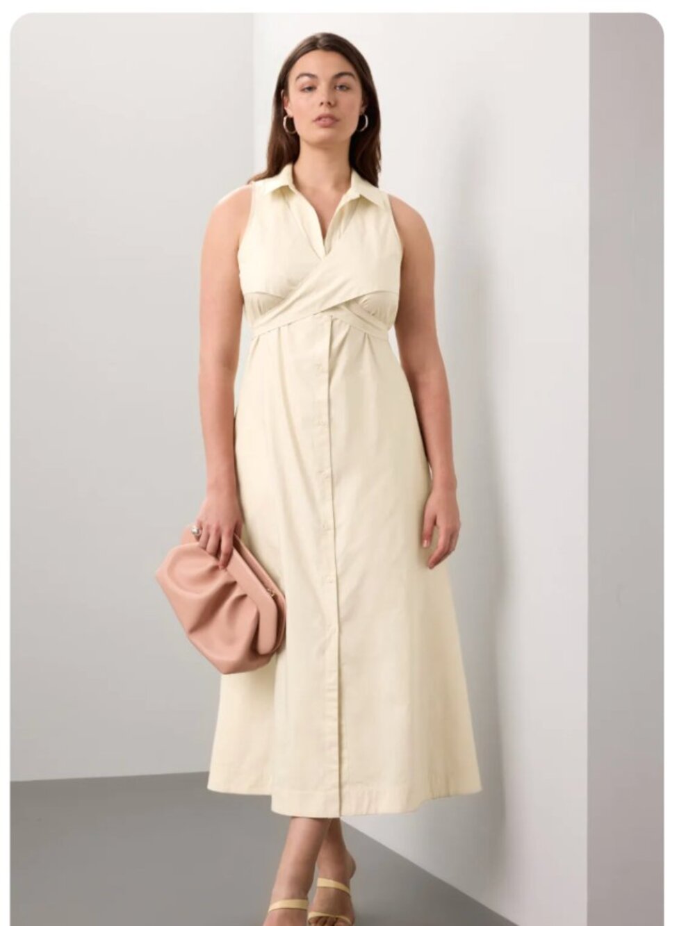 Eudon Choi Halter Wrap Shirt Dress sz 16
